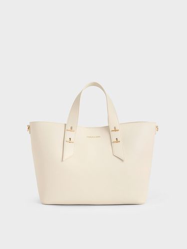 Charles & Keith - Sac à double poignée à détail métallique - Charles & Keith - Modalova