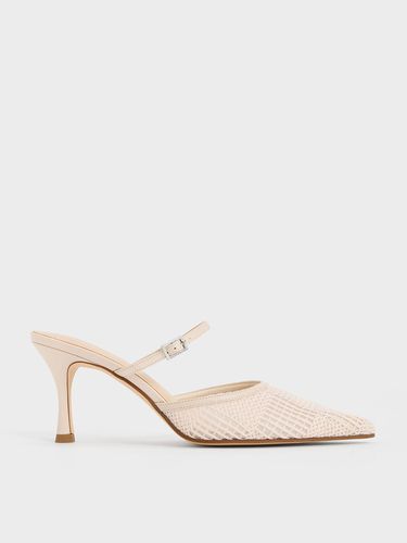 Charles & Keith - Mules en maille à talon - Charles & Keith - Modalova