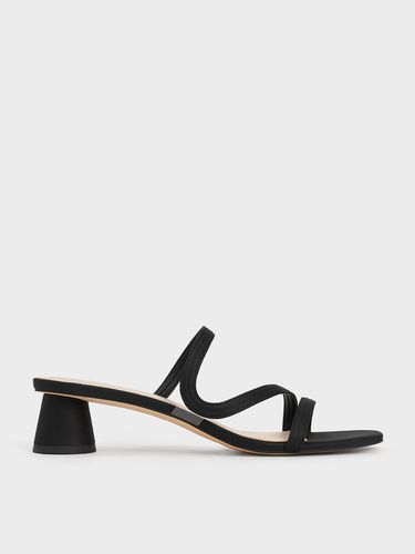 Charles & Keith - Mules à lanière ondulée en satin - Charles & Keith - Modalova