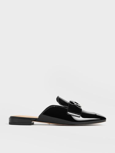 Charles & Keith - Mules mocassins en cuir verni à détail métallique - Charles & Keith - Modalova