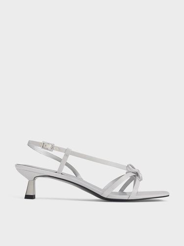 Charles & Keith - Sandales tongs à talon et lanières avec noeud - Charles & Keith - Modalova