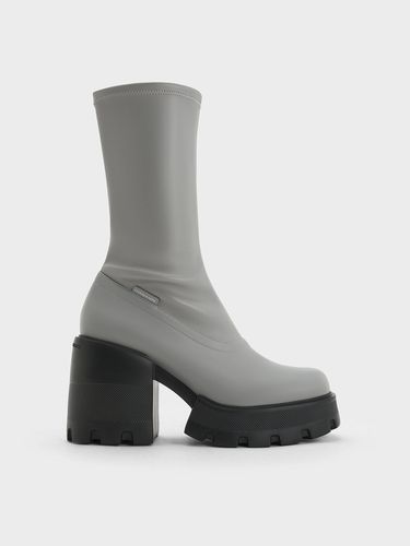 Charles & Keith - Bottes à plateforme et à fermeture éclair latérale - Charles & Keith - Modalova