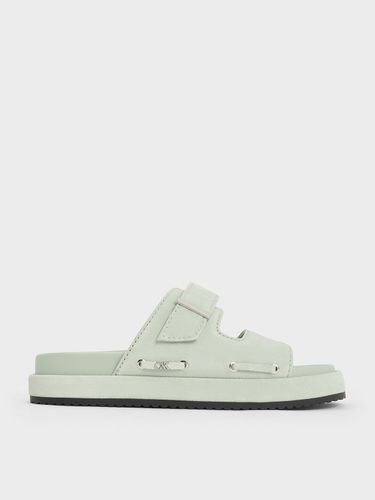 Charles & Keith - Claquettes en daim Kori - Charles & Keith - Modalova