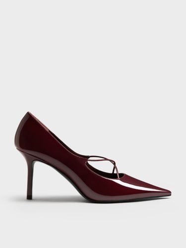 Escarpins pointus croisés vernis - Charles & Keith - Modalova