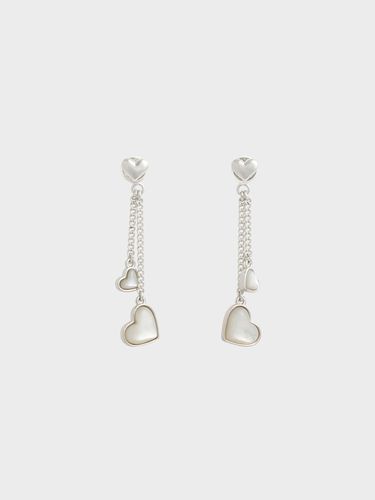 Charles & Keith - Boucles d'oreilles pendantes doubles en forme de cœur Annalise - Charles & Keith - Modalova