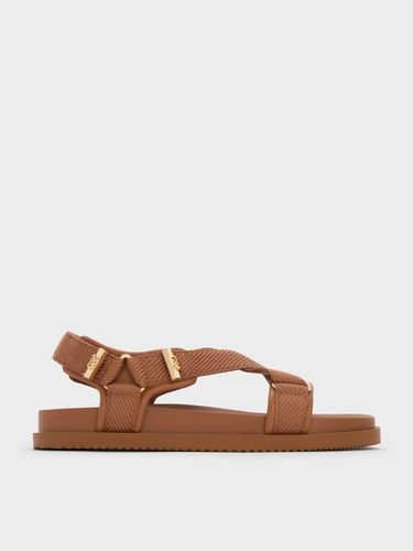 Charles & Keith - Sandales sportives croisées en cuir et tissu Granta - Charles & Keith - Modalova