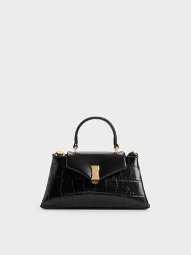 Micro sac à main Lilibet effet croco - Charles & Keith - Modalova