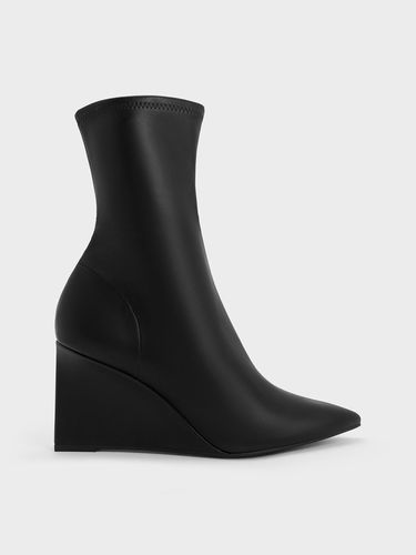 Charles & Keith - Bottines à bout pointu et semelle compensée - Charles & Keith - Modalova