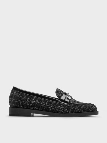 Charles & Keith - Mocassins à lanières tressées en tweed - Charles & Keith - Modalova