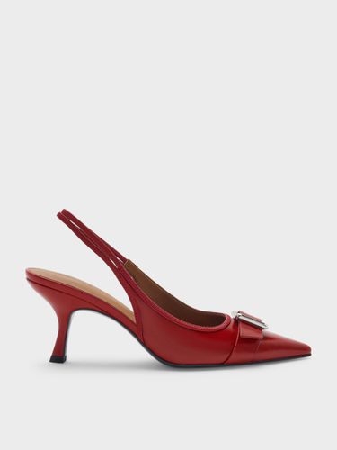Escarpins slingback Anita à bouts pointus et boucles - Charles & Keith - Modalova