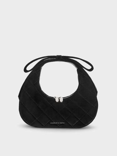 Sac hobo matelassé en velours anse nœud Janie - Charles & Keith - Modalova