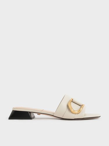 Charles & Keith - Mules Gabine en cuir avec boucle - Charles & Keith - Modalova