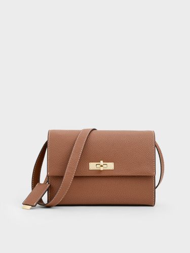 Charles & Keith - Sac bandoulière en cuir recyclé à fermoir tourniquet Chance - Charles & Keith - Modalova