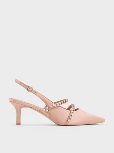 Charles & Keith - Escarpins Mary Jane en satin avec strass - Charles & Keith - Modalova