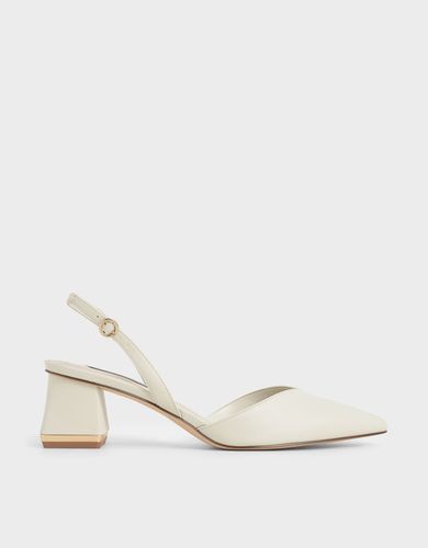Charles & Keith - Escarpins à bride arrière et talon trapèze - Charles & Keith - Modalova