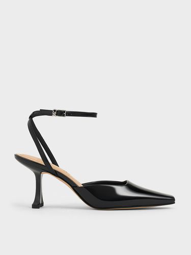 Charles & Keith - Escarpins en cuir à bride de cheville et talon sculpté - Charles & Keith - Modalova