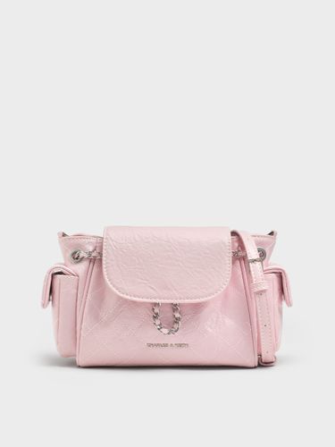 Charles & Keith - Sac à dos matelassé à double rabat avant Duo - Charles & Keith - Modalova