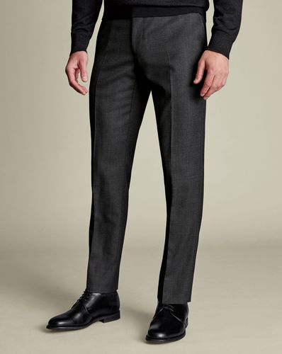 Pantalon De Costume Fil-À-Fil Ultimate Performance - Gris Anthracite en par - Charles Tyrwhitt - Modalova