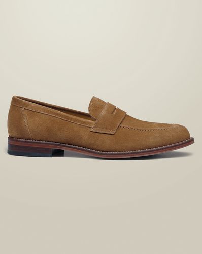 Mocassins En Daim - Tabac par - Charles Tyrwhitt - Modalova