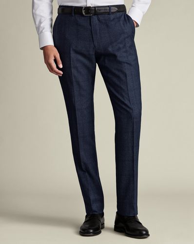 Pantalon De Costume Ultimate Performance À Carreaux - Acier par - Charles Tyrwhitt - Modalova