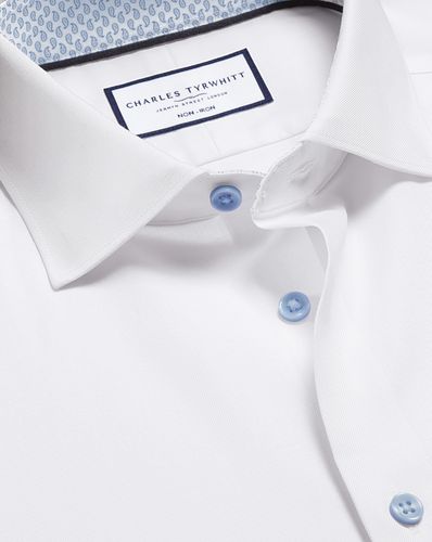 Chemise Extensible À Bords Imprimés Sans Repassage - par - Charles Tyrwhitt - Modalova