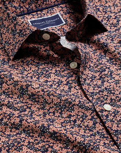 Chemise À Col Semi-Italien En Tissu Liberty À Motif Floral - par - Charles Tyrwhitt - Modalova