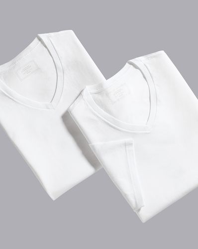 Lot De 2 T-Shirts Sous-Vêtements À Col En V - par - Charles Tyrwhitt - Modalova