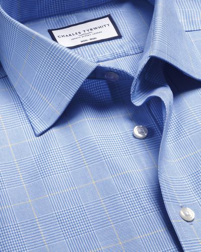 Chemise À Carreaux Prince-De-Galles Sans Repassage - Océan par - Charles Tyrwhitt - Modalova