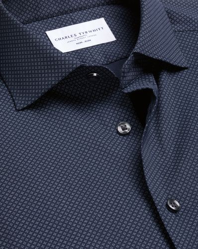 Chemise Performance À Motif Géométrique Sans Repassage - par - Charles Tyrwhitt - Modalova