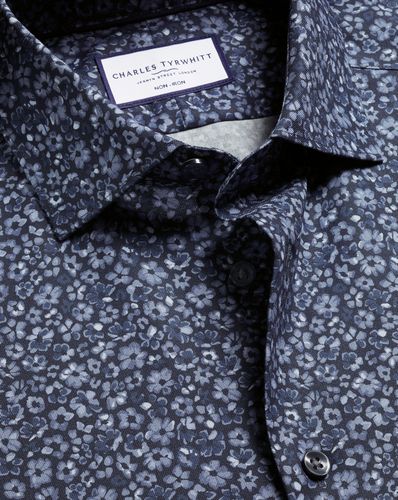 Chemise À Motif Floral Extensible Sans Repassage - par - Charles Tyrwhitt - Modalova