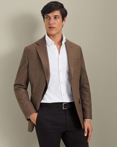 Veste En Laine Texturée - Caramel par - Charles Tyrwhitt - Modalova