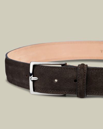 Ceinture En Daim - Chocolat en par - Charles Tyrwhitt - Modalova