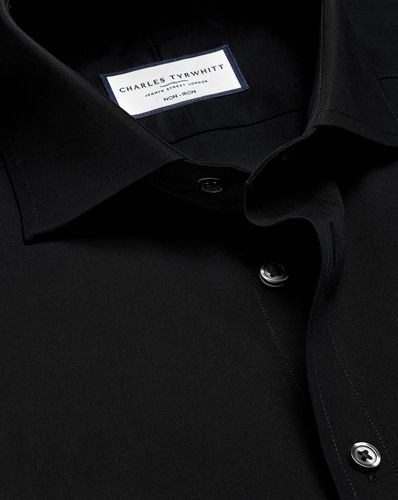 Chemise En Popeline À Col Cutaway Sans Repassage - par - Charles Tyrwhitt - Modalova