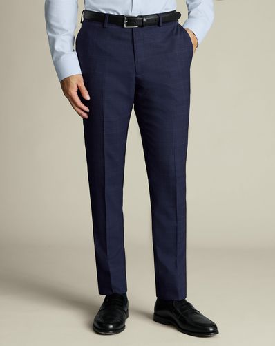 Pantalon De Costume À Carreaux - Encre par - Charles Tyrwhitt - Modalova