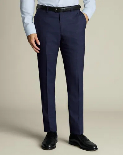 Pantalon De Costume À Carreaux - Encre par - Charles Tyrwhitt - Modalova