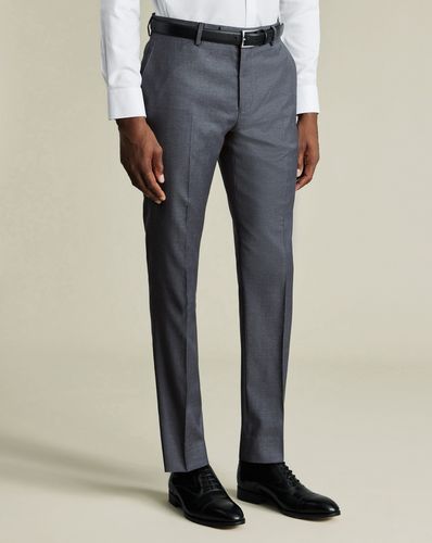 Pantalon De Costume En Sergé Naturellement Extensible - Charron par - Charles Tyrwhitt - Modalova