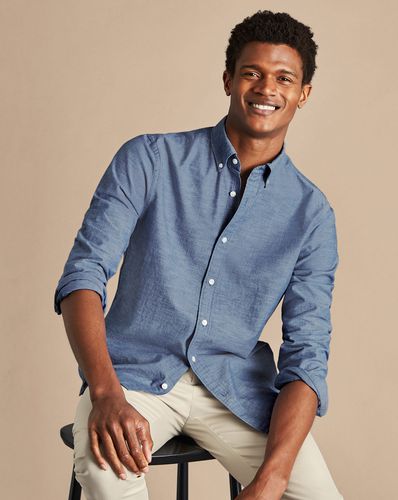 Chemise En Chambray À Col Boutonné - par - Charles Tyrwhitt - Modalova