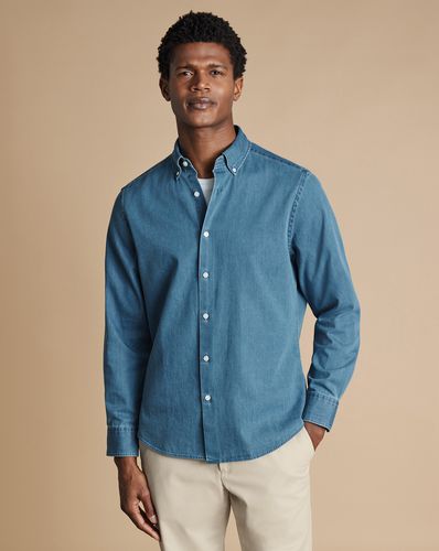 Chemise En Denim À Col Boutonné - Océan par - Charles Tyrwhitt - Modalova