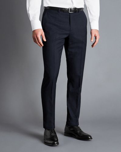 Pantalon De Costume À Rayures Fines Chinées - par - Charles Tyrwhitt - Modalova