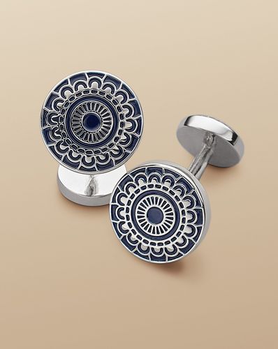 Boutons De Manchettes En Émail À Motifs - par - Charles Tyrwhitt - Modalova