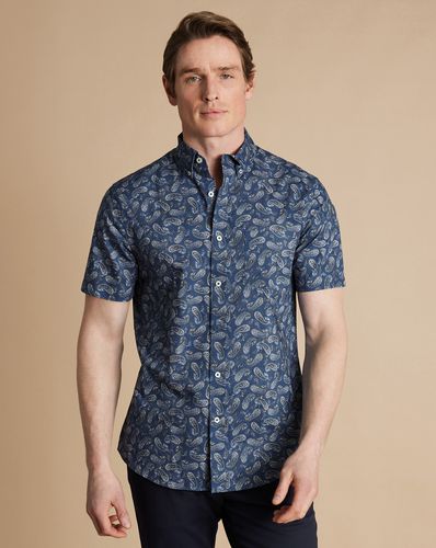 Chemise Extensible À Motif Cachemire Sans Repassage - par - Charles Tyrwhitt - Modalova