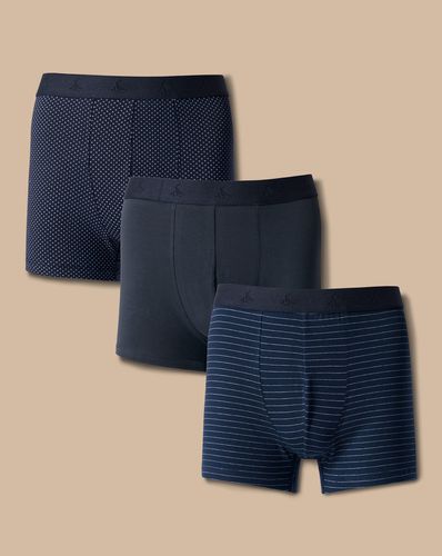 Lot De 3 Boxers À Motifs En Jersey De Coton Extensible - Bleu De France en par - Charles Tyrwhitt - Modalova