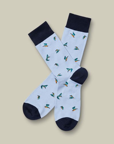 Chaussettes À Motif Martin-Pêcheur - par - Charles Tyrwhitt - Modalova