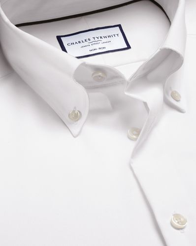 Chemise À Tissage Oxford Nervuré Sans Repassage - par - Charles Tyrwhitt - Modalova