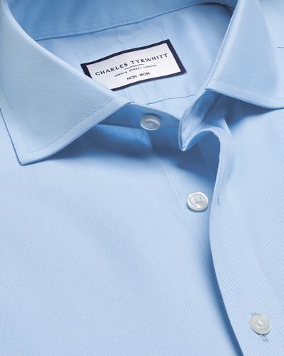 Chemise Col Cutaway Sergé Sans Repassage - par - Charles Tyrwhitt - Modalova