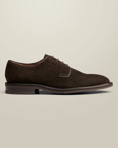 Derbies En Daim À Semelle En Caoutchouc - Chocolat Foncé en par - Charles Tyrwhitt - Modalova