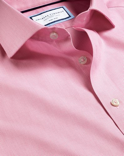 Chemise En Tissage Clifton À Col Italien Sans Repassage - par - Charles Tyrwhitt - Modalova