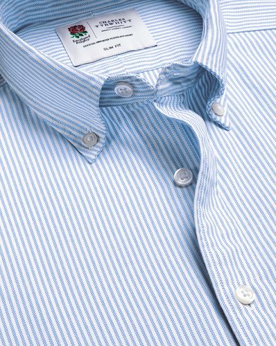 Chemise Oxford Délavée À Rayures England Rugby À Col Boutonné - Et en / par - Charles Tyrwhitt - Modalova