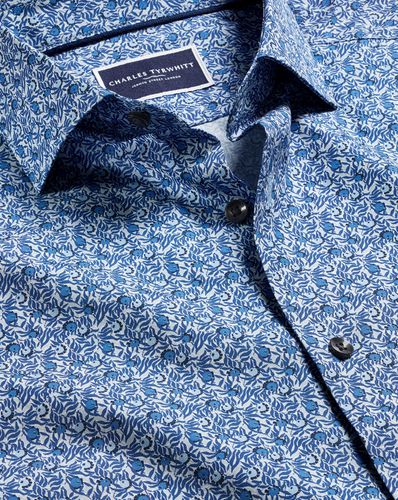 Chemise À Col Semi-Italien En Tissu Liberty À Motif Baies - par - Charles Tyrwhitt - Modalova