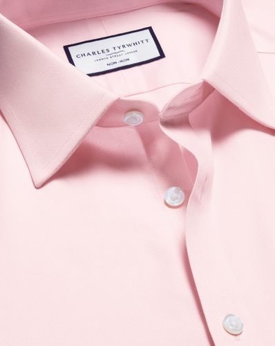 Chemise Royal Oxford Sans Repassage - Rose Pâle en par - Charles Tyrwhitt - Modalova